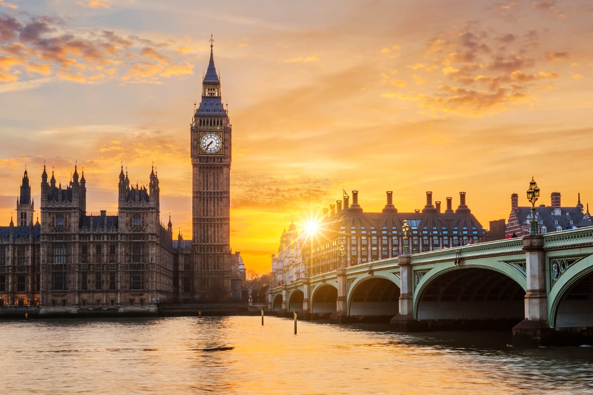 A londoni Parlament épülete: Palace of Westminster